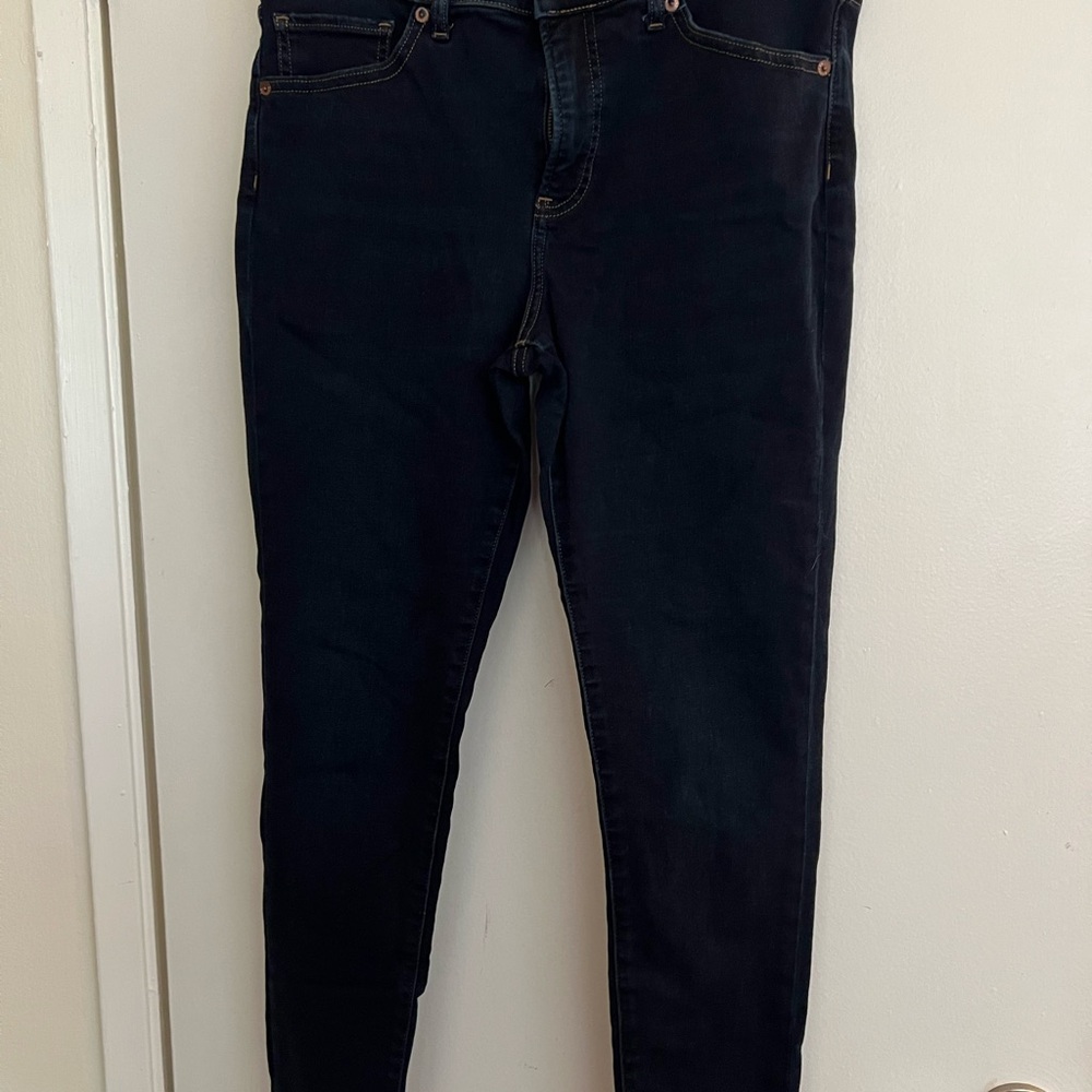 Express Women's Midnight Blue Skinny Jeans